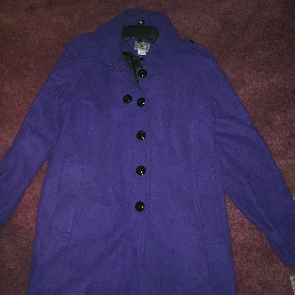 Purple worthington coat